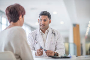 Diabetic Woman at a Medical Appointment with Family Doctor